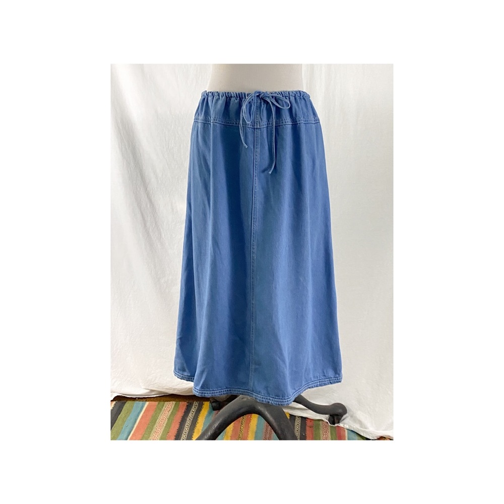90’s Drawstring Denim Skirt by Pendleton